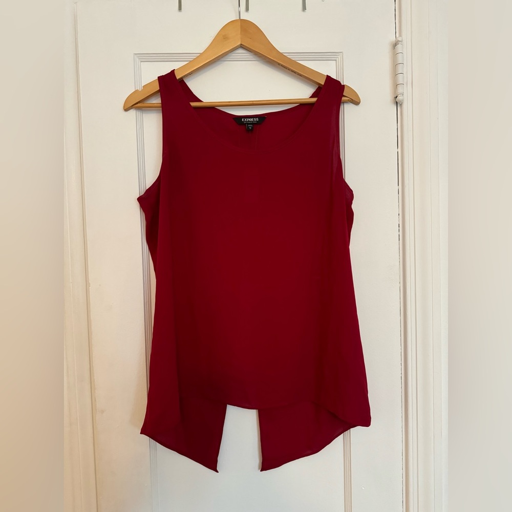 Brand new with tags red flowy blouse from Express!